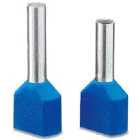Cable end sleeve 0,75mm� insulated AI-TWIN 2X0,75-8 GY
