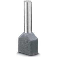 Cable end sleeve 2,5mm insulated AI-TWIN 2X2,5-10 GY
