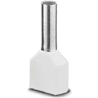 Cable end sleeve 0,5mm insulated AI-TWIN 2x0,5-10 WH