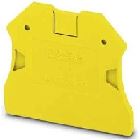 End/partition plate for terminal block D-UT 2,5/10 YE