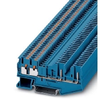 Durchgangsreihenklemme 0,14-4qmm, 5,2mm, bl PT 2,5-QUATTRO/2P BU