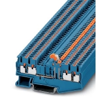Durchgangsreihenklemme 0,14-4qmm, 5,2mm, bl PT 2,5-QUATTRO-MT BU