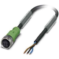 Sensor-Aktor-Kabel M12 gerade,3p.,3m SAC3P-3,0-PUR/M12FS