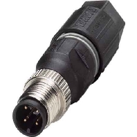 Circular connector for field assembly SACC-M12MS-4QO-0,75
