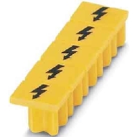 Label for terminal block 6,2mm yellow WST 4
