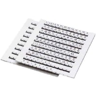 Label for terminal block 5,2mm white ZBFM 5/WH,lgs:1-12