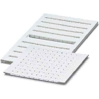 Label for terminal block 6,2mm white ZBFM 6/WH,LGS:1-100