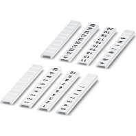 Label for terminal block 3,5mm white ZBF 3,5,LGS:1-10