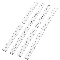 Label for terminal block 10,2mm white ZB 10,lgs:31-40