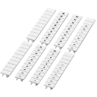 Label for terminal block 5,2mm white ZB 5,lgs:21-30