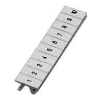 Label for terminal block 5,2mm white ZB 5,lgs:41-50