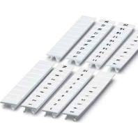 Label for terminal block 6,2mm white ZB 6,LGS:( 1051919