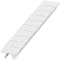 Label for terminal block 6,2mm white ZB 6,lgs:1