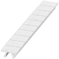 Label for terminal block 6,2mm white ZB 6,lgs:201-210