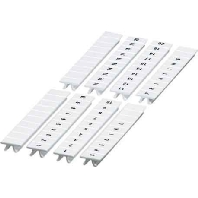 Label for terminal block 6,2mm white ZB 6,lgs:301-310
