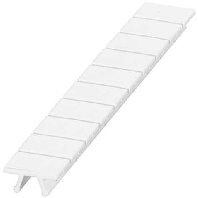 Label for terminal block 6,2mm white ZB 6:unbedruckt