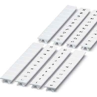 Label for terminal block 8,2mm white ZB 7,6 1054233:0001