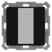 KNX RF+ Funk Taster Plus 4-fach mit Aktor, 55 mm, Schwarz matt RF-TA55A406.01