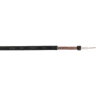 Coaxial cable 75Ohm black RG 59 B/U 75 Ohm ring 100m