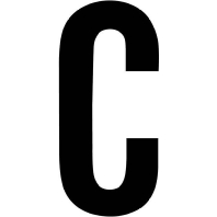 Buchstabe C sw 60mm gro 99221.003.C