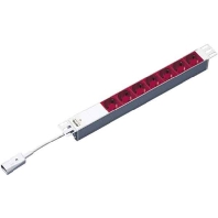 Socket outlet strip red DK 7240.260