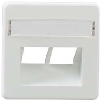 Cover plate UAE/IAE (ISDN) ZSt UAE-Cat. 8/8 rw