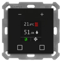 KNX Raumtemperatur-Nebenstelle Smart 55, Schwarz matt SCN-RTN55S06.01