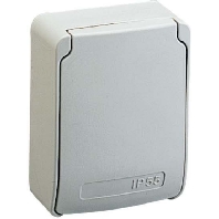 Socket outlet (receptacle) grey 81139