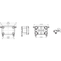 Accessory for cabinet mounting NSYAEFTB (quantity: 4)