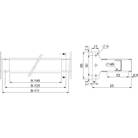 Profile rail for switchgear cabinet NSYMFSC60D