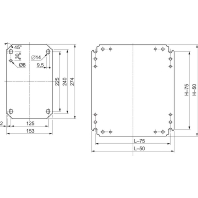 Mounting plate for distribution board NSYMM3025