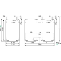 Mounting plate for distribution board NSYPMA77