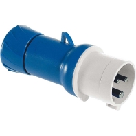 CEE plug 32A 2p 6h 230 V (50+60 Hz) blue PKE32M423