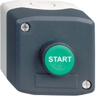 Gehuse m.Taster fl gn 1S (START) XALD103