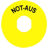 Not-Halt-Schild D=90 rund gelb ZBY8230