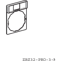 Text plate holder for control device ZBZ32