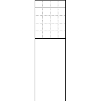Intercom pole/column 4-fold white BG/SR 611-4/5-0 W
