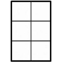 Mounting frame for door station 6-unit KR 611-3/2-0 SM