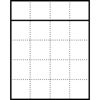 Mounting frame for door station 20-unit KR 611-5/4-0 DG