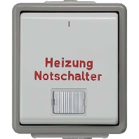 Heizung-Notschalter Delta Flche,dGr/hGr 5TA4741