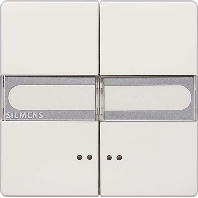 Cover plate for switch/push button white 5TG7157