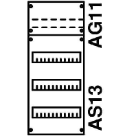 Panel for distribution board 600x250mm 1V0KA