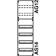 Panel for distribution board 900x250mm 1V2KA