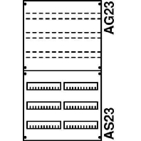 Panel for distribution board 900x500mm 2V23KA