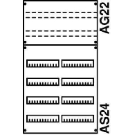 Panel for distribution board 900x500mm 2V2KA