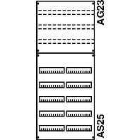 Panel for distribution board 1200x500mm 2V4KA