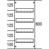 Cover for distribution board 600x250mm AG14