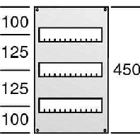 Cover for distribution board 450x250mm AS13