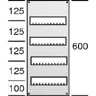 Cover for distribution board 600x250mm AS14