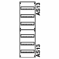 Panel for distribution board 900x250mm 1V23A